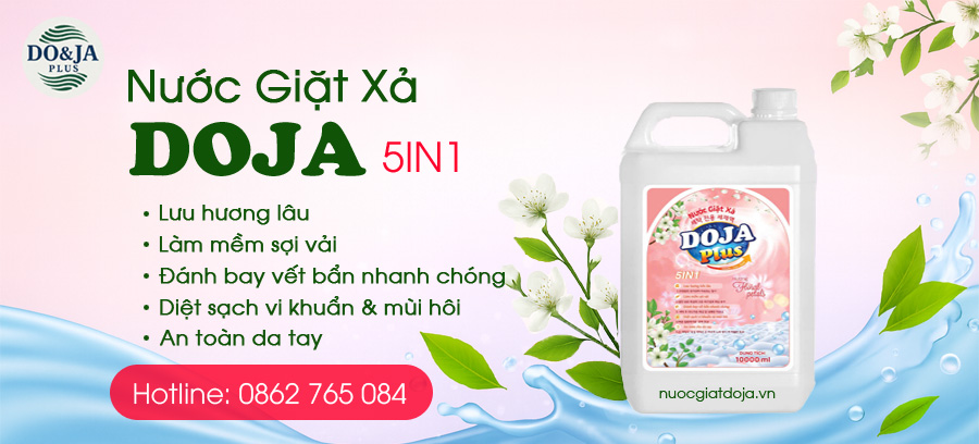 Nước Giặt Xả DoJa Plus – Sạch Sâu, Thơm Lâu, An Toàn Cho Da