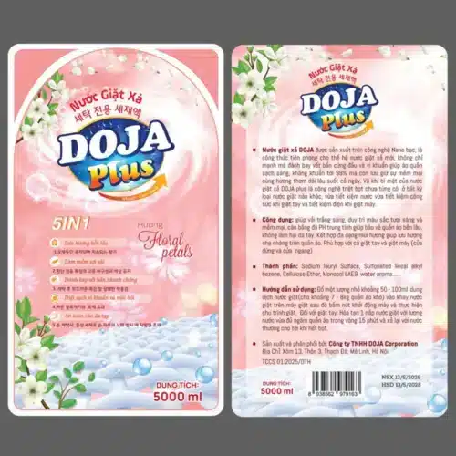 thành phần và sử dụng nước giặt doja plus 5l