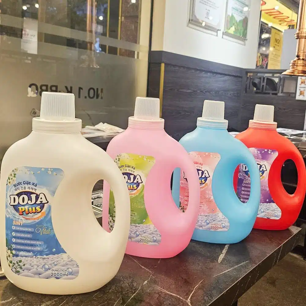 Nước giặt xả doja plus can 2l nhiều hương thơm, đậm đặc tiết kiệm