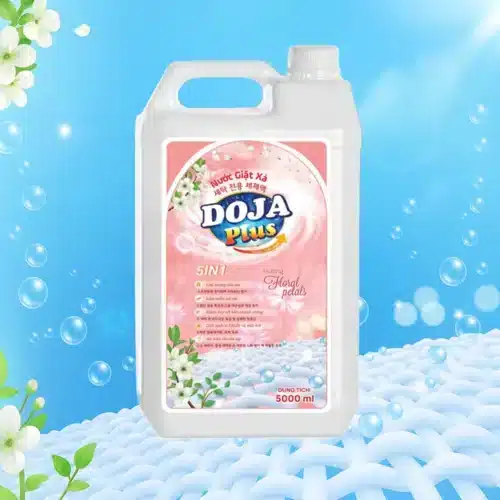 Nước giặt xả DoJa Plus 5L lưu hương lâu, làm sạch nhanh chóng