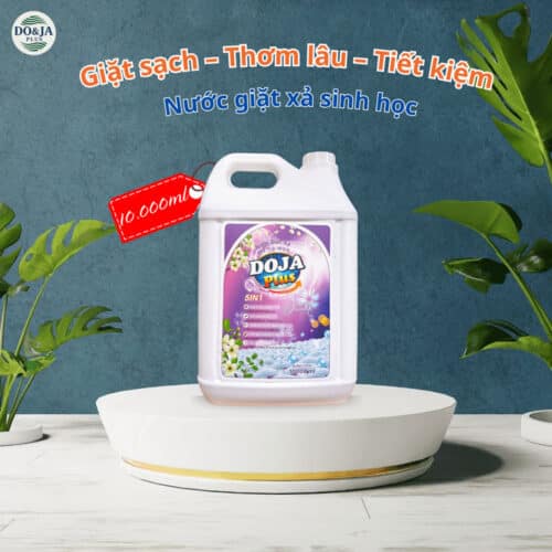 Nước giặt xả DoJa Plus 10L siêu tiết kiệm, lưu hương và làm sạch nhanh chóng
